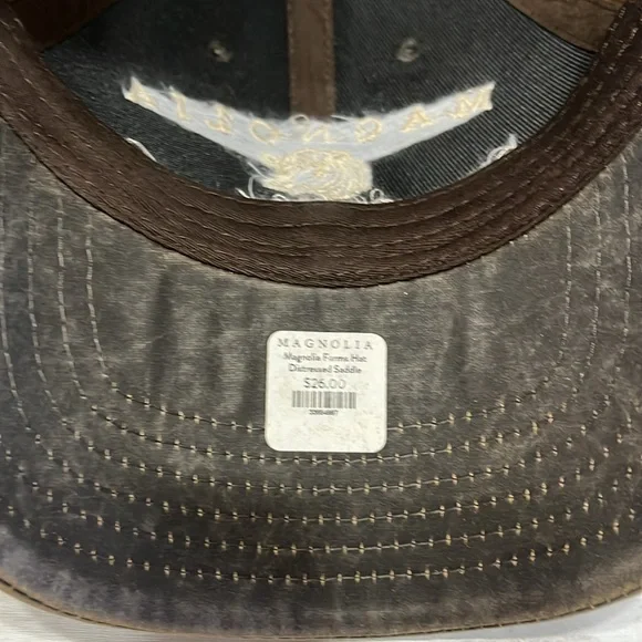 Magnolia Farms Hat Distressed Saddle. From the Silos Waco Texas - Picture 5 of 8